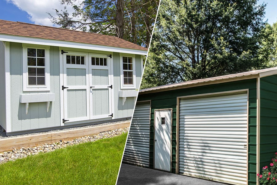 wood vs metal carport