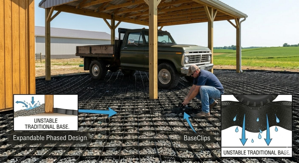 Geocell Foundation: One System for Every Backyard Structure 1 Shed Foundation Applications with BaseCore