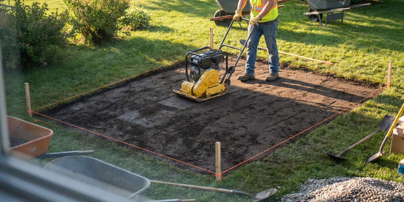DIY ground grid installation