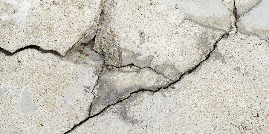 concrete is cracking