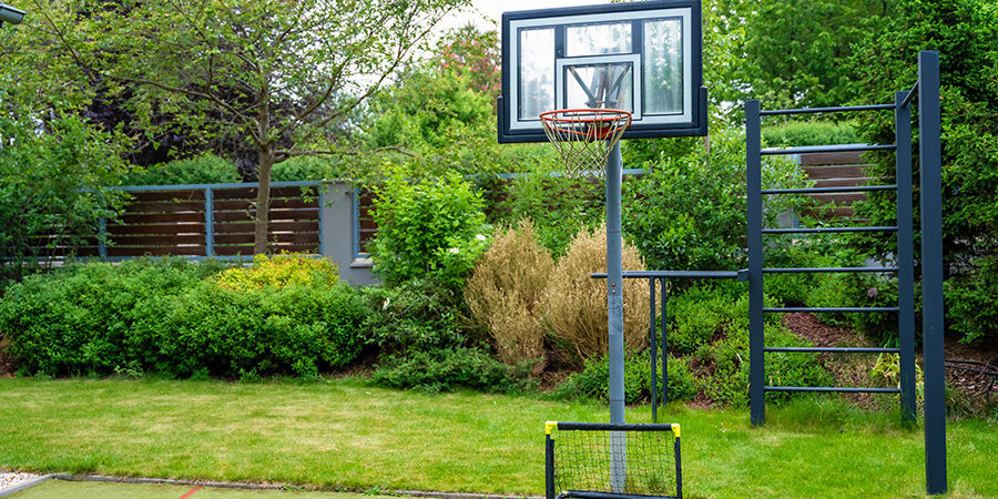 basketball or pickleball court base with BaseCore