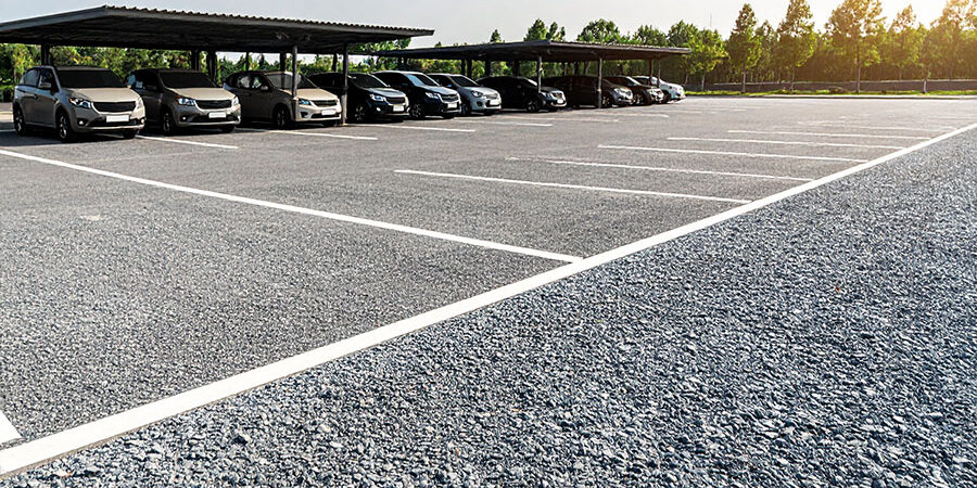 best base for a gravel parking area