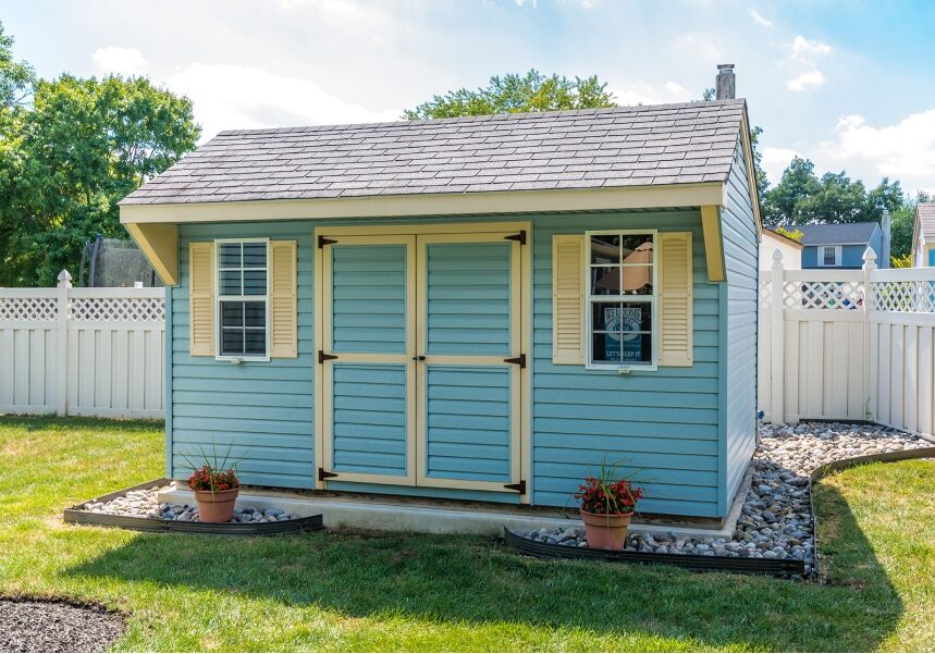 Permeable shed base