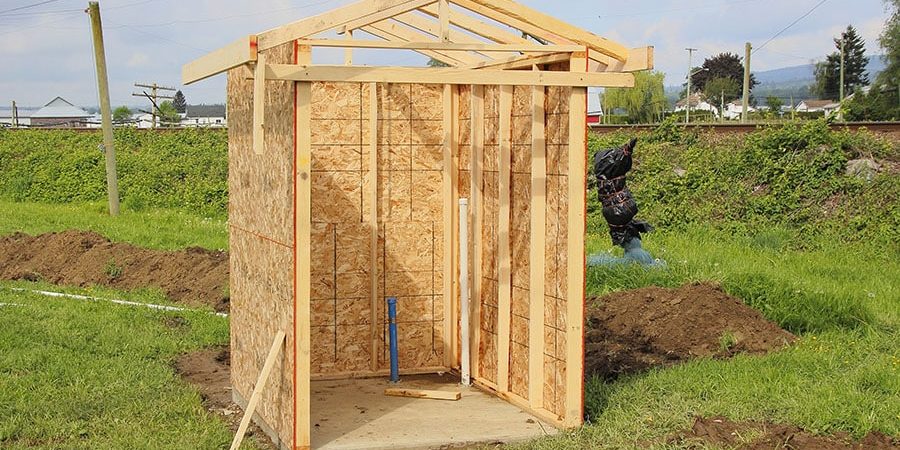 how to fix a leaning shed