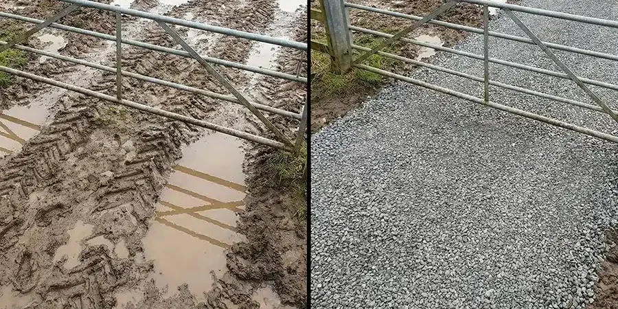 mud control gate entrance